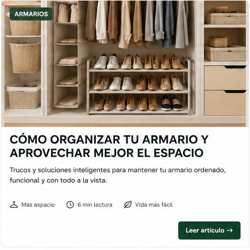 5. Cómo organizar tu armario y aprovechar mejor el espacio